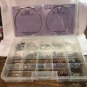 Michaels choker, bracelet, and beads jewelry making bundle with storage box